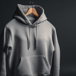 grey wear a hug oversized hoodie